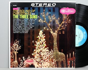 The Three Suns - The Sounds Of Christmas - Vintage Vinyl LP Record Album 1963 Reissue