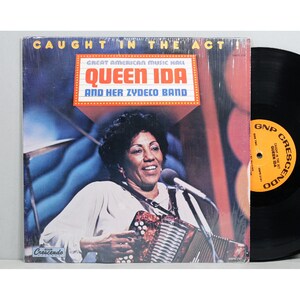 Queen Ida And Her Zydeco Band - Caught In The Act! - Vintage Vinyl LP Record Album 1985