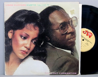 Linda Clifford & Curtis Mayfield - The Right Combination - Vintage Vinyl LP Record Album 1980