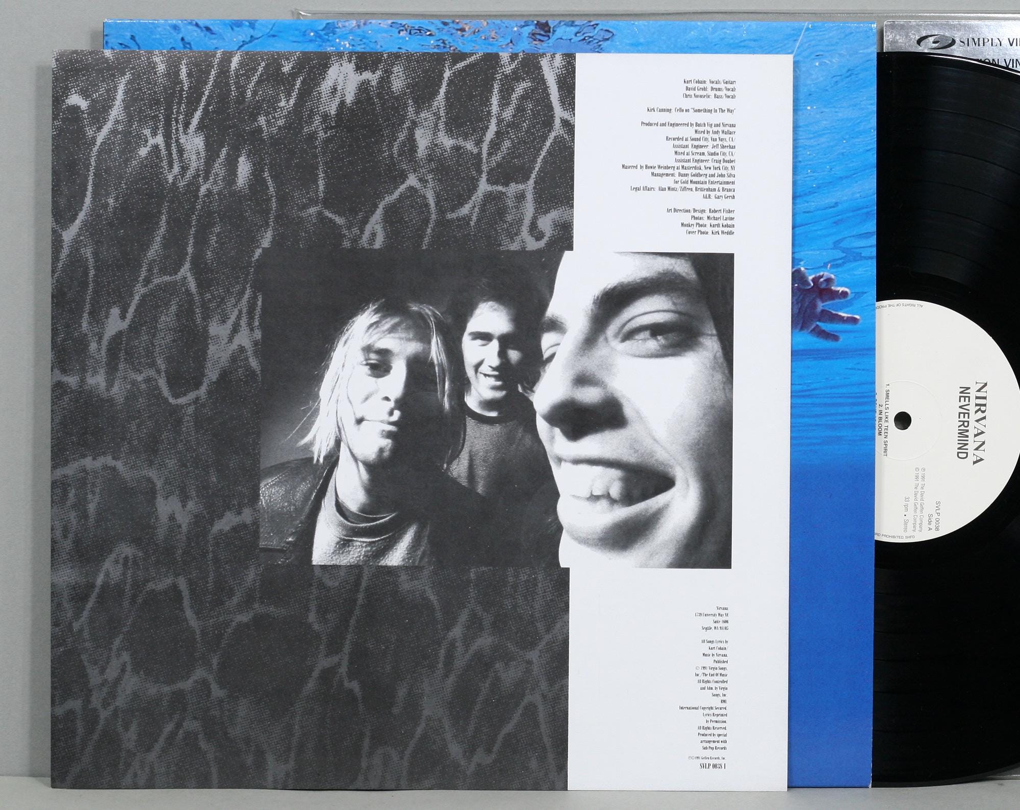 Nirvana - Nevermind - Vintage Vinyl LP Record Album 1997 Simply