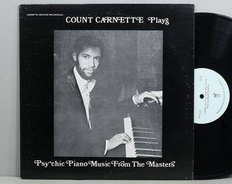 Count Carnette Plays Psychic Piano Music From The Masters - Vintage Vinyl LP Record Album 1977 Piano Improvisations