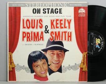 Louis Prima & Keely Smith With Sam Butera And The Witnesses - On Stage - Vintage Vinyl LP Record Album 1960