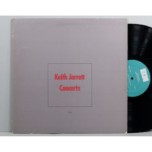 Keith Jarrett - Concerts - Vintage Vinyl LP Record Album 1982 ECM Solo Piano