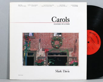 Mark Davis - Carols - Vintage Vinyl LP Record Album 1984 Hammer Dulcimer, Christmas Music