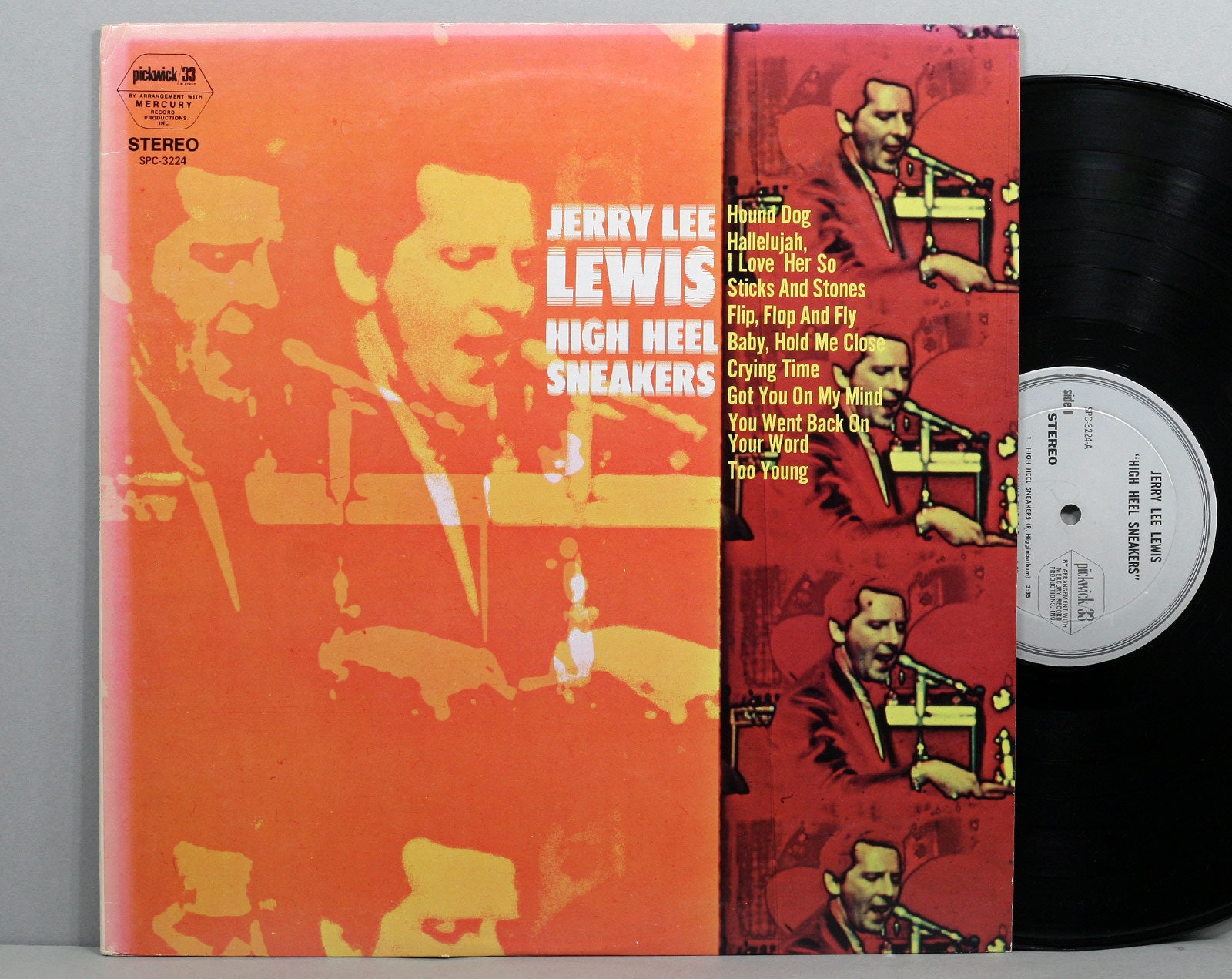 Jerry Lee Lewis - High Heel Sneakers - Vintage Vinyl LP Record