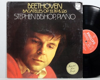 Beethoven - Bagatelles Op.33, 119 & 126 - Stephen Bishop, Piano - Vintage Vinyl LP Record Album 1975 - Netherlands Press