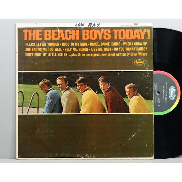 The Beach Boys - The Beach Boys Today! - Vintage Vinyl LP Record Album 1965