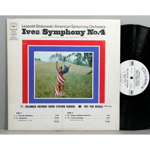 Charles Ives - Symphony No. 4 - Vintage Vinyl LP Record Album 1965