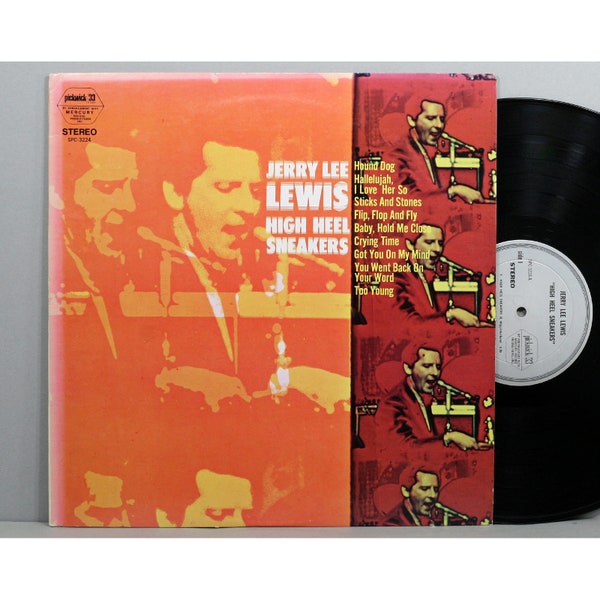 Jerry Lee Lewis - High Heel Sneakers - Vintage Vinyl LP Record Album 1970 Compilation