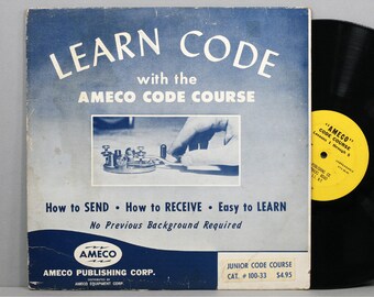 Russ Farnsworth - Learn Code With The AMECO Code Course - Vintage Vinyl LP Record Album - Morse Code - Junior Code Course