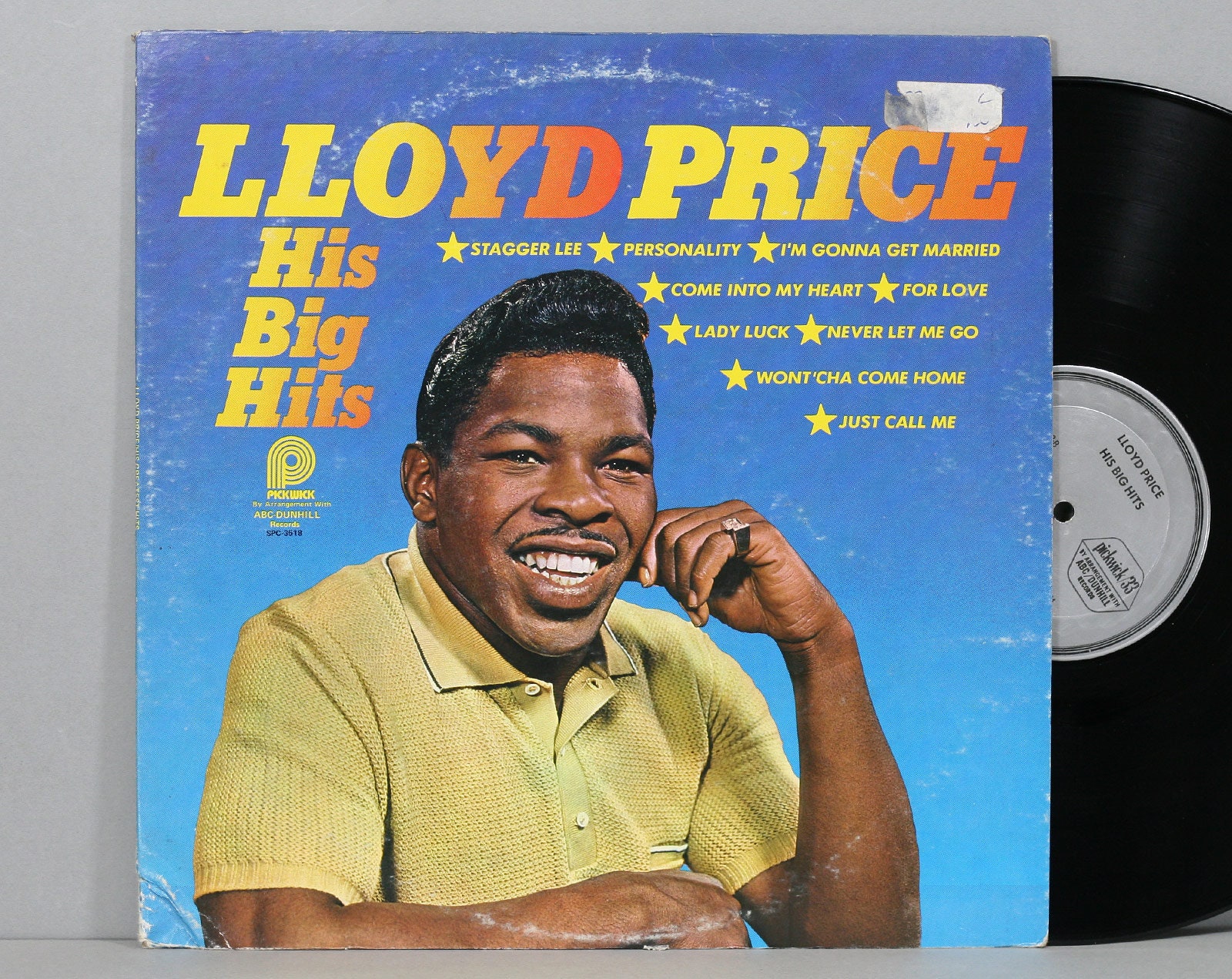 Lloyd Price His Big Hits Vintage Vinyl LP Record Album - Etsy