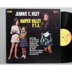 Jeannie C. Riley - Harper Valley P.T.A. - Vintage Vinyl LP Record Album 1968