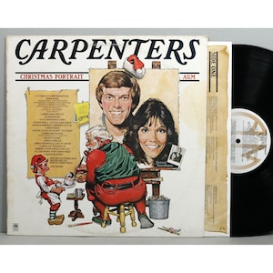 Carpenters - Christmas Portrait - Vintage Vinyl LP Record Album 1978 with Lyric Inner