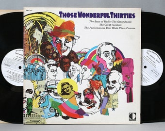 Those Wonderful Thirties - The Stars of Radio - Various Artists - Vintage Vinyl 2-LP Record Double Album 1974 - Big Band, Swing