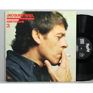 Jacques Brel - Amsterdam 3 - Vintage Vinyl LP Record Album - Nice Copy!