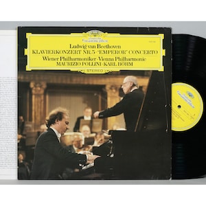 Beethoven - &quot;Emperor&quot; Concerto - Karl Böhm, Vienna Philharmonic - Vintage Vinyl LP Record Album 1979 Deutsche Grammophon