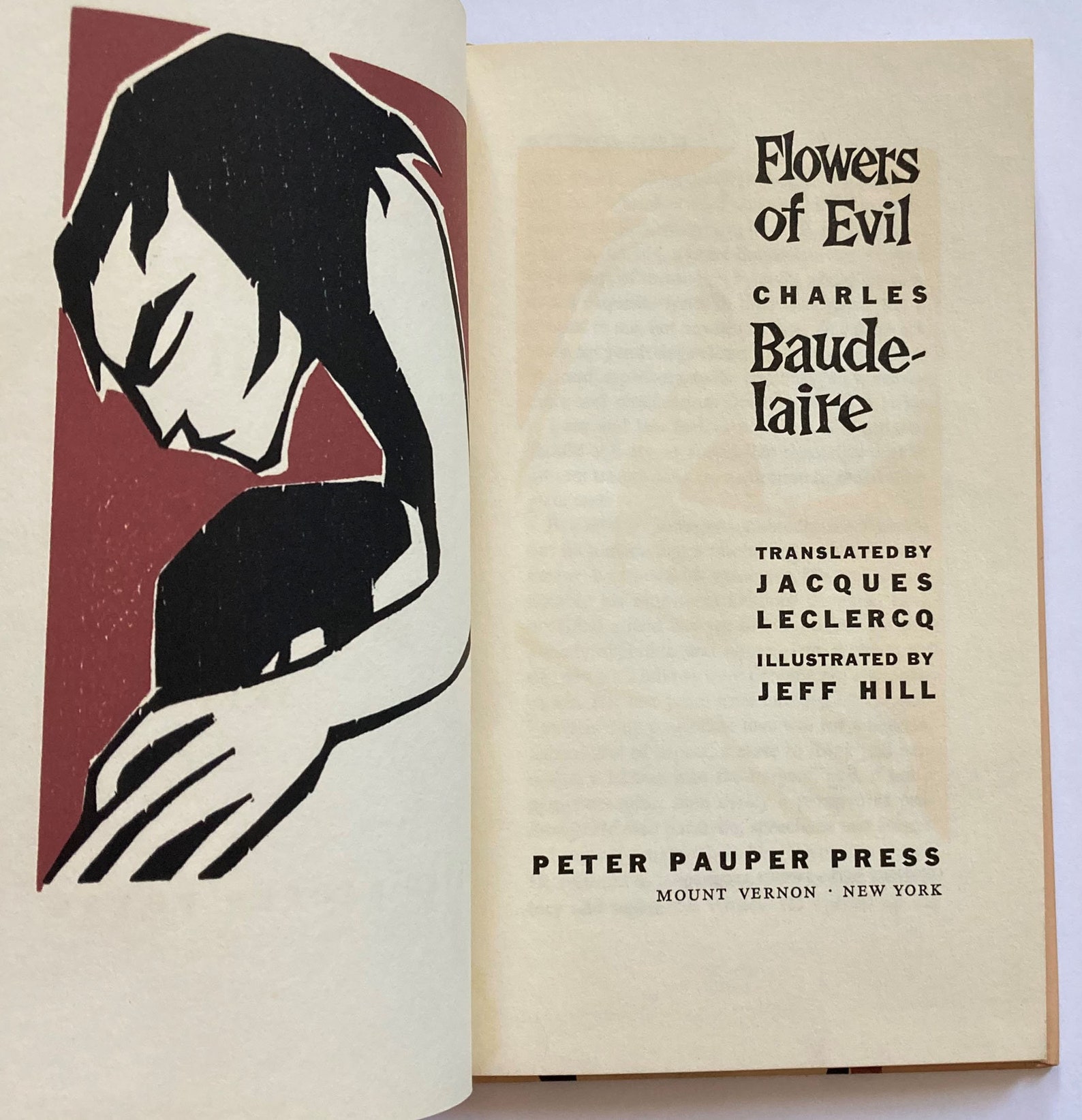 Flowers of Evil by Charles Baudelaire Translated by Jacques Etsy