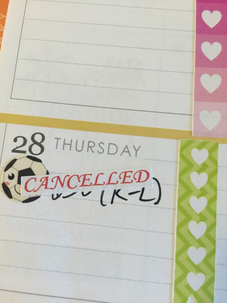 cancelled planner stickers stickers for planners, journals, scrapbooks and more image 5