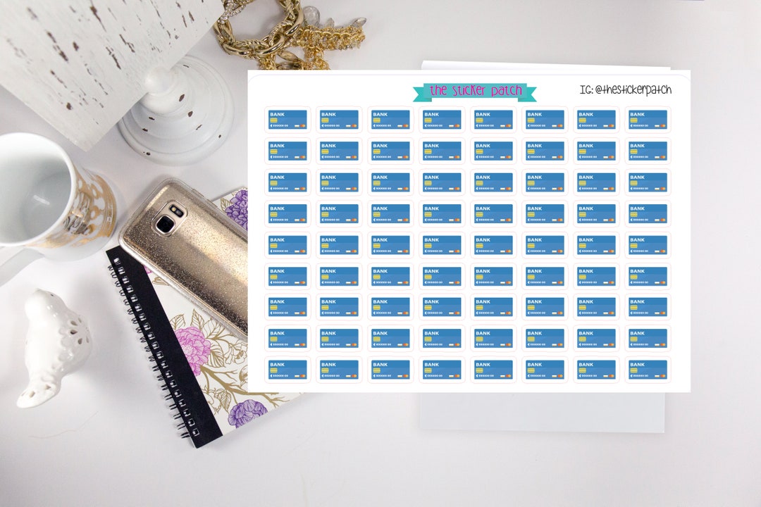 Bill Due/credit Card Due Planner Stickers - Stickers for Planners ...