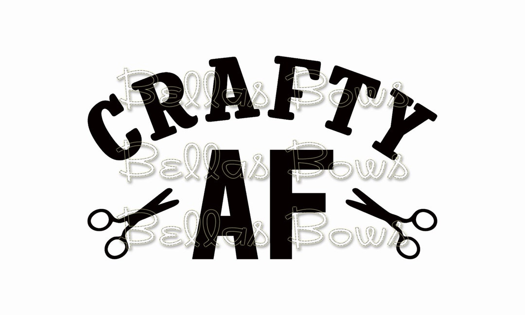 Crafty AF Vinyl Decal - Etsy