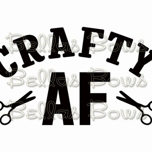 Crafty AF Vinyl Decal - Etsy