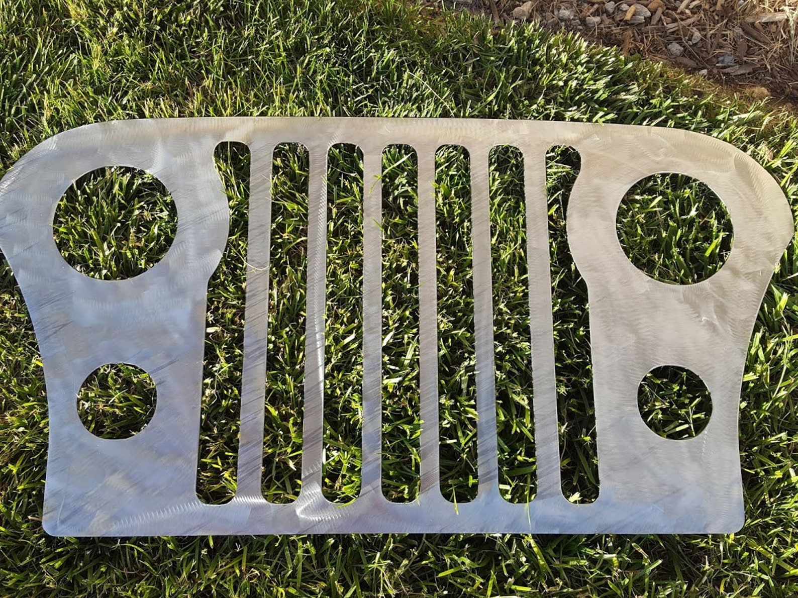 Jeep Grill Wall Artplasma Cutsteelauto Wall Art. Etsy