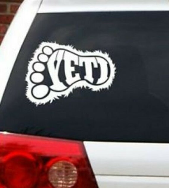 Yeti Bigfoot Decal