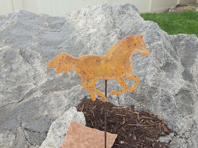 Horse Yard Art, Rust,southwestern, Garden Art. Etsy