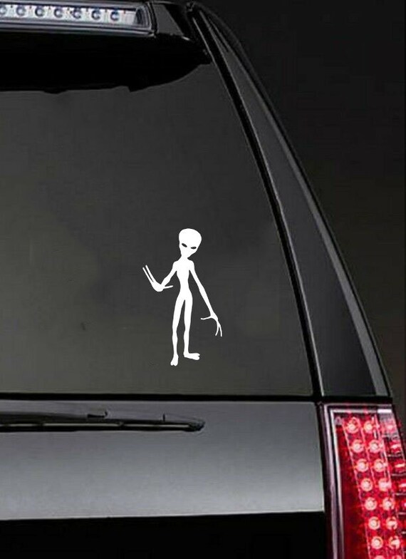 Alien vinyl window decal all weather 6 year outdoor vinyl