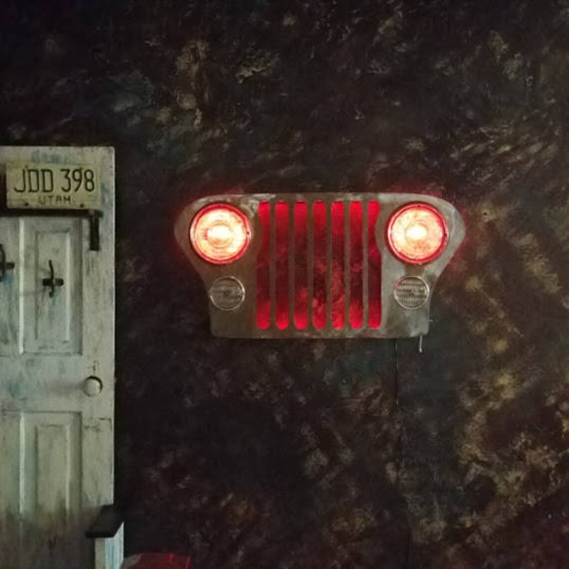 Jeep Grill Wall Art With LED Multiple Color Lighting With Etsy