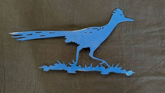 Blue roadrunner, wall and yard art,southwestern, garden decoration,