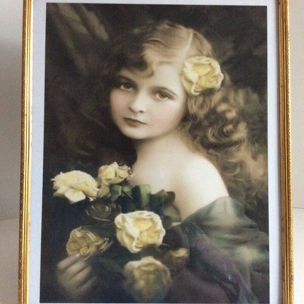 Mid century 8 X 10 brass picture frame. Brass photo frame. Embellished brass frame. Vintage art.