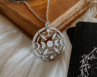 Moon Phase Necklace - Etsy
