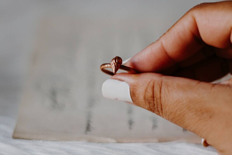 Sea snail ring, Shiva eye ring, seashell ring, mermaid rings, bohemian jewelry, stacking ring, electroformed jewelry, beach lover gift sea snail 6 1/2 us