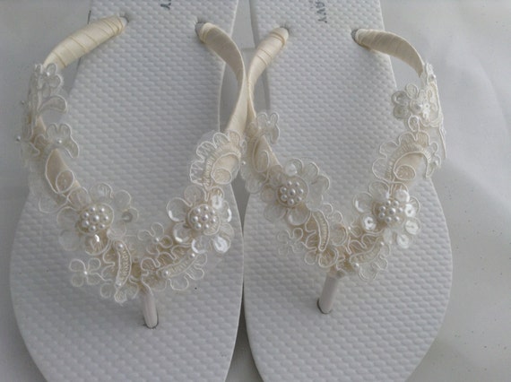 pretty flip flops for wedding