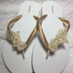 champagne sandals wedding