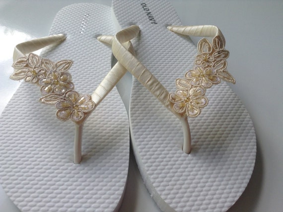etsy bridal flip flops