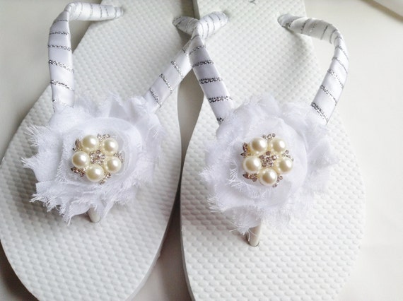 etsy bridal flip flops