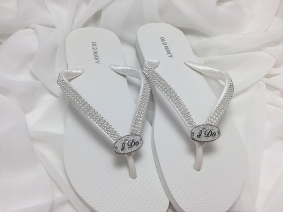 etsy bridal flip flops