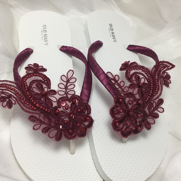 beaded flip flops women's