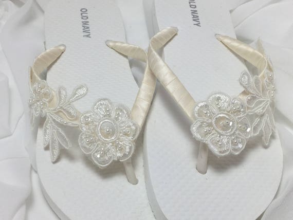 etsy wedding flip flops