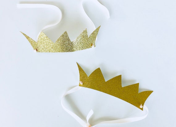 Glitter Crown Party Hat Princess Disney Princes Tiara King | Etsy
