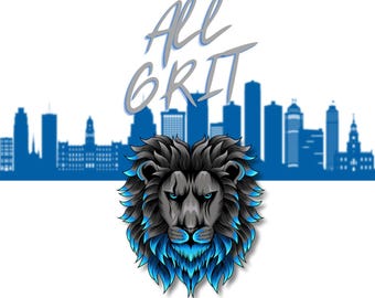Detroit Lions All Grit PNG & SVG