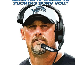 Detroit Lion&#39;s Dan Campbell png & svg