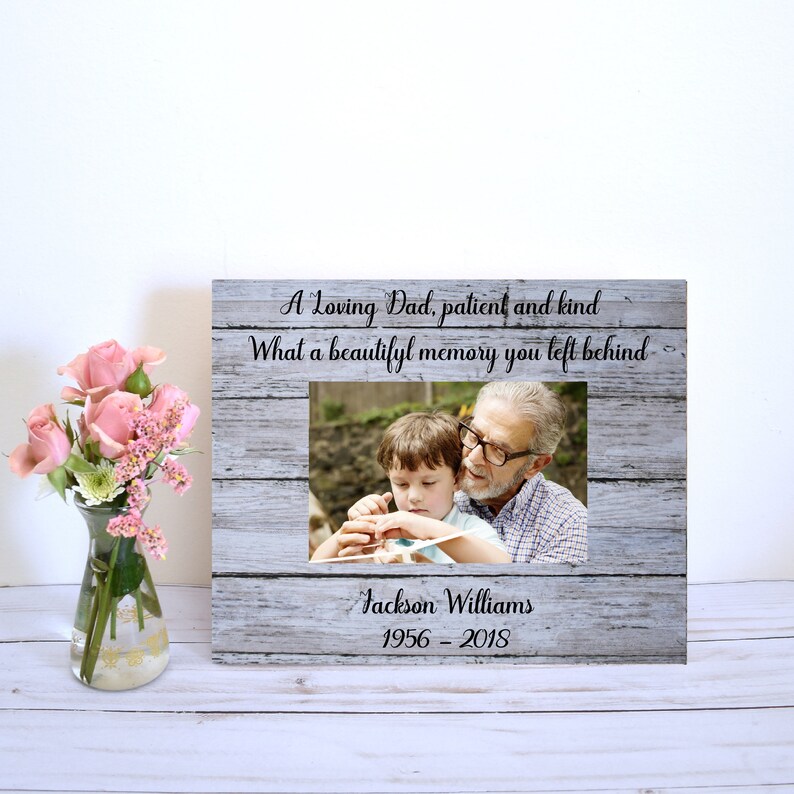 Memorial Photo Frame Gift For Dad Image 0