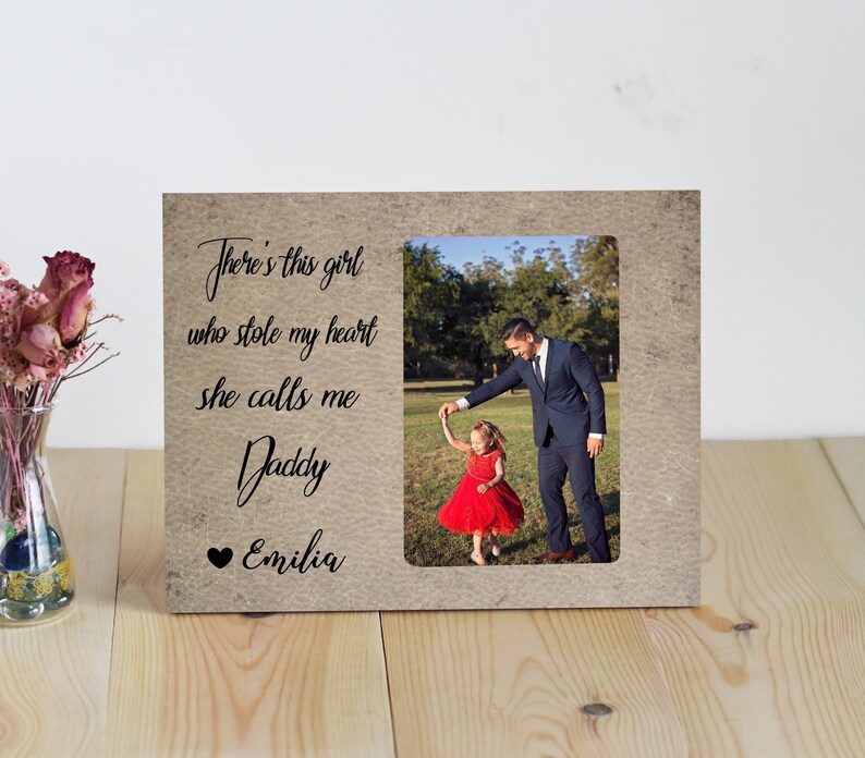 Dad Daughter Picture Frame Personalized Photo Display Etsy