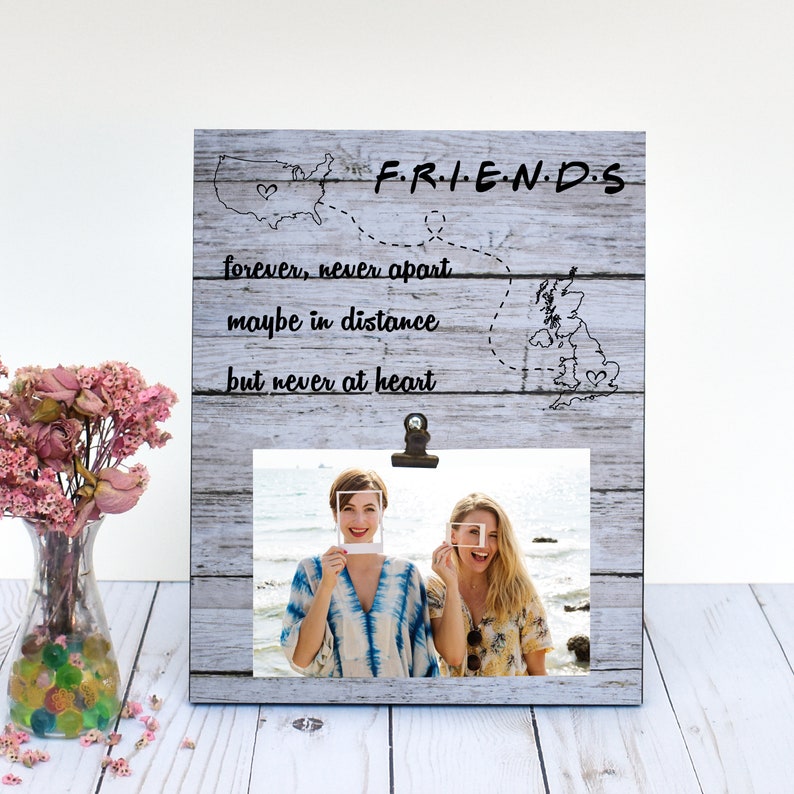 Long Distance Best Friend Birthday Gift Picture Frame Image 0