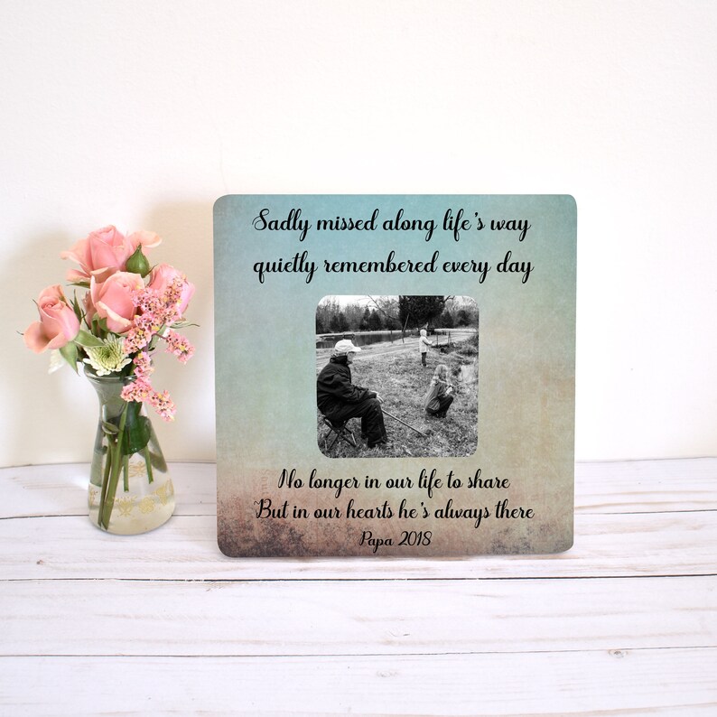In Memory Of Dad Memorial Gift Remembrance Photo Frame Image 0