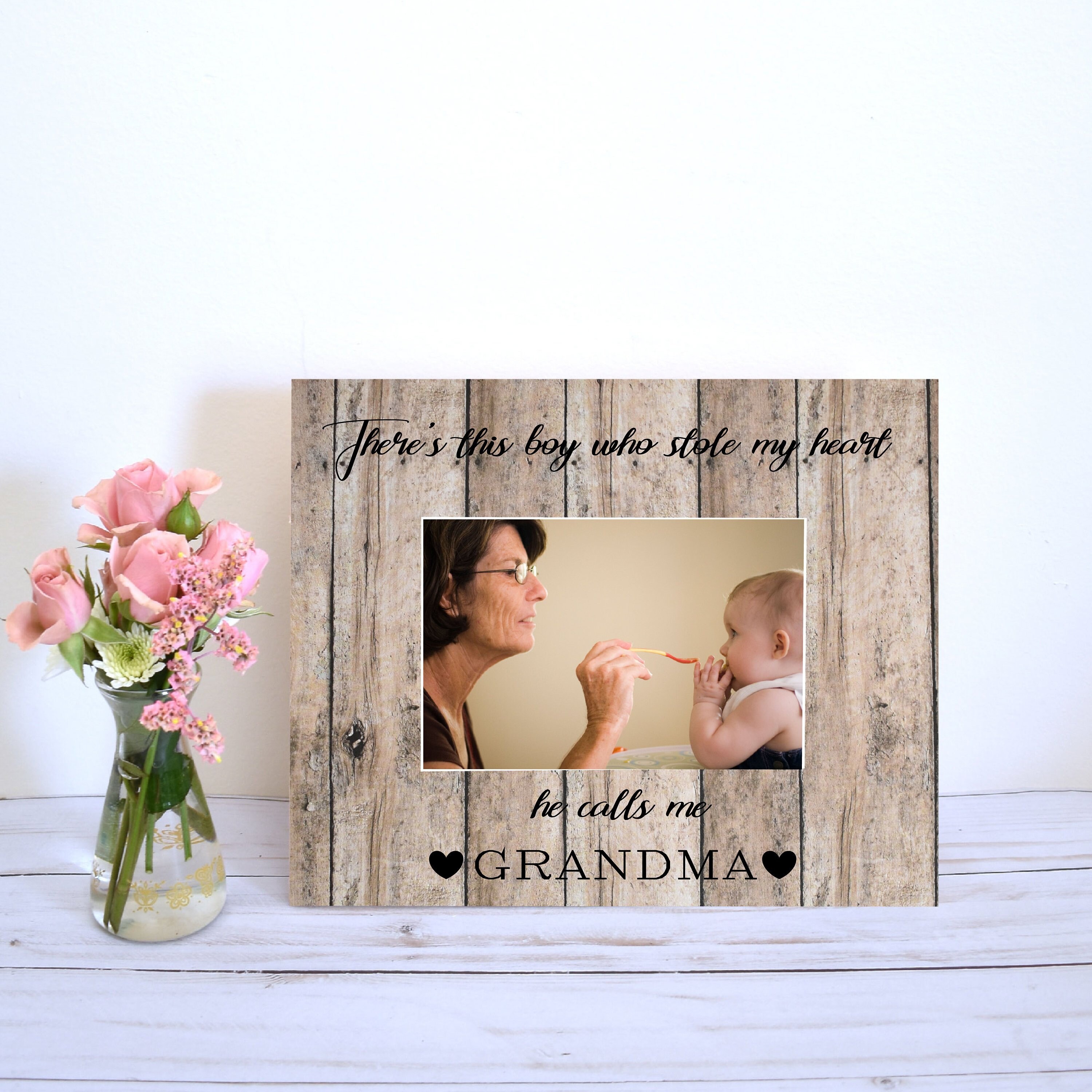 Grandma Picture Frame from Grandson Baby Boy Christmas Gift Etsy