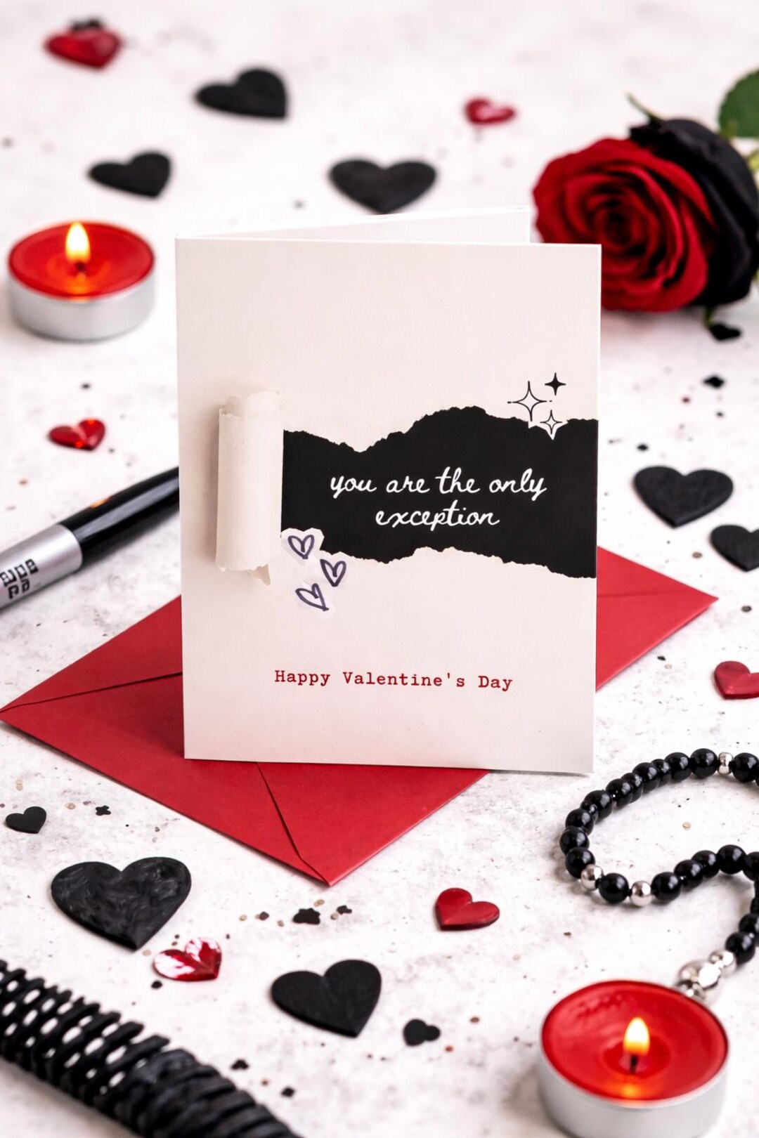 Emo Valentines Day Card | You Are the Only Exception | Digital Download ...